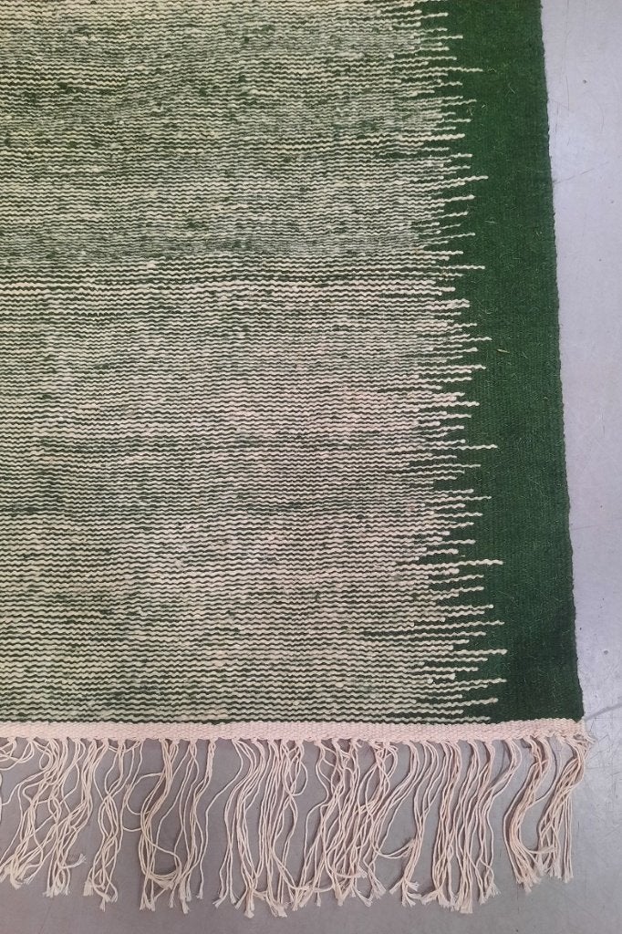 Prachtig vloerkleed loper Fair Fabrics groen beige 80 x 220, 200 cm of meer, Zo goed als nieuw, 50 tot 100 cm, Ophalen of Verzenden