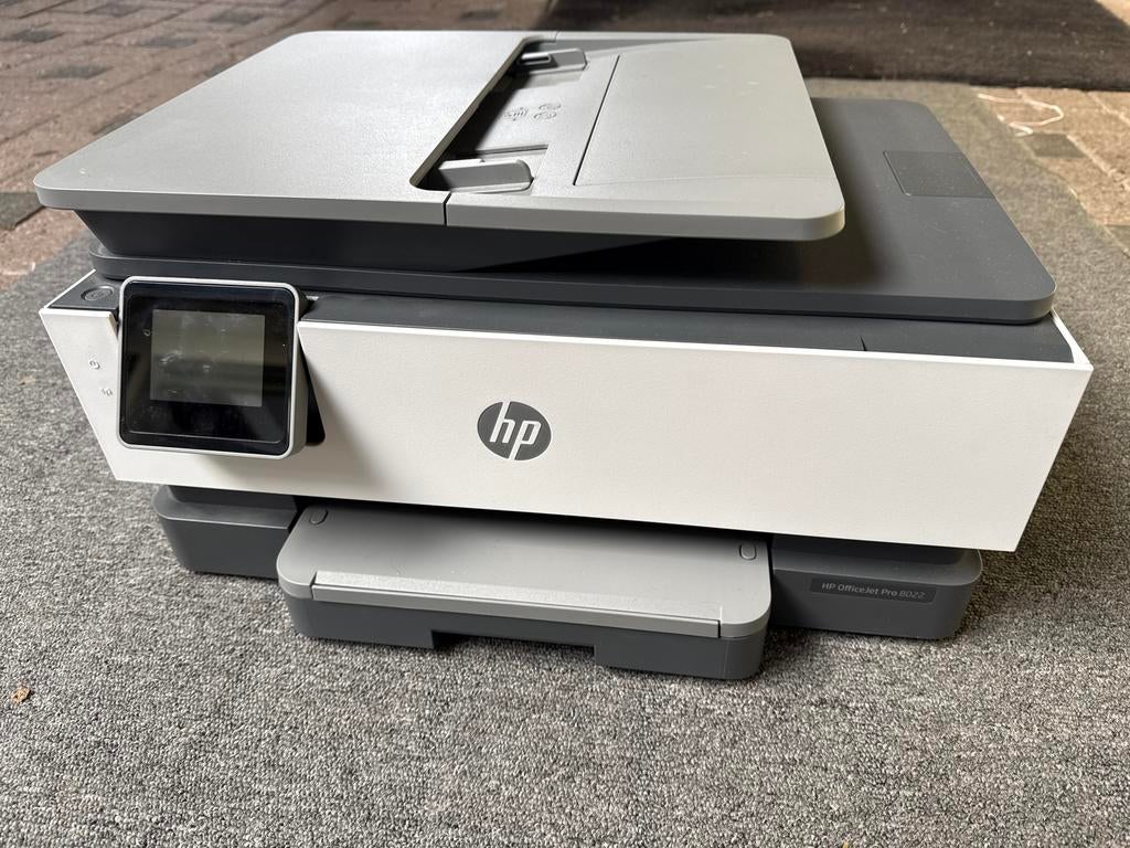 HP OfficeJet Pro 8022 All-in-One (printerkop Blauw is stuk), Ophalen, Gebruikt, Inkjetprinter, All-in-one