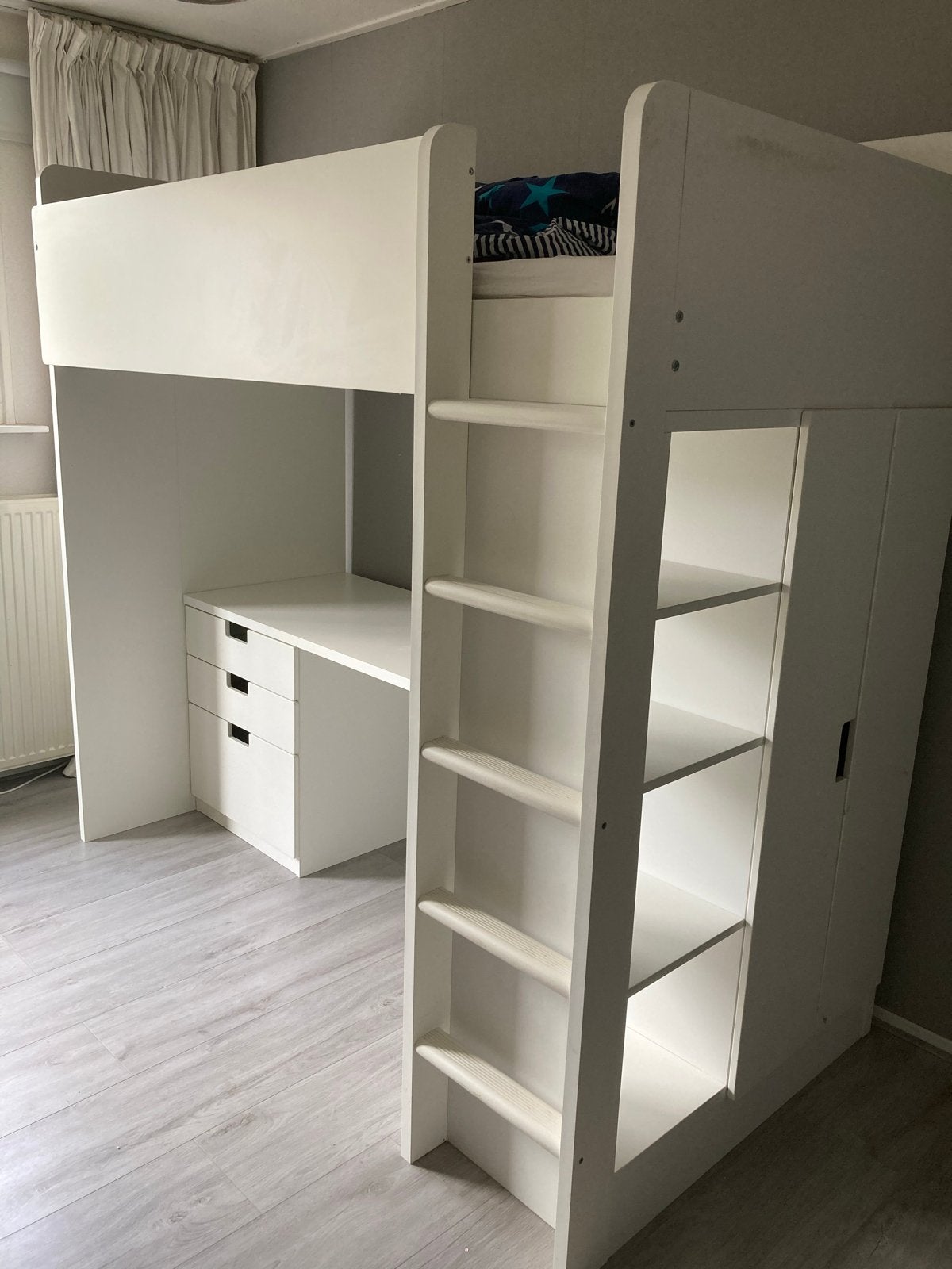 Ikea stuva lijkt op smastad hoogslaper bureau kastjes, Ophalen, Gebruikt, 90 cm, Eenpersoons