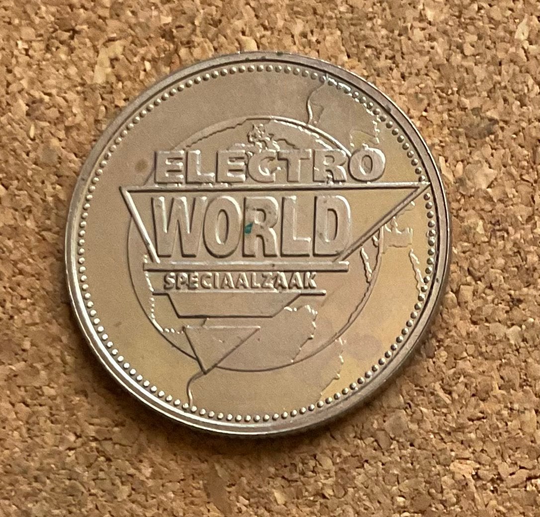 Penning - ELECTRO WORLD Speciaalzaak Wereld Munt 1997, Ophalen of Verzenden, Overige materialen, Nederland