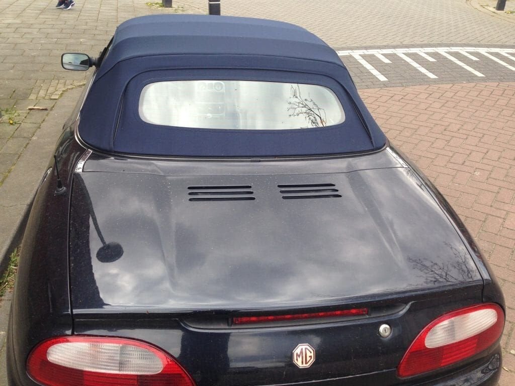 mg f mgf mg tf mgtf blauwe softtop + glazenruit op frame, -, -, Nieuw, Ophalen of Verzenden