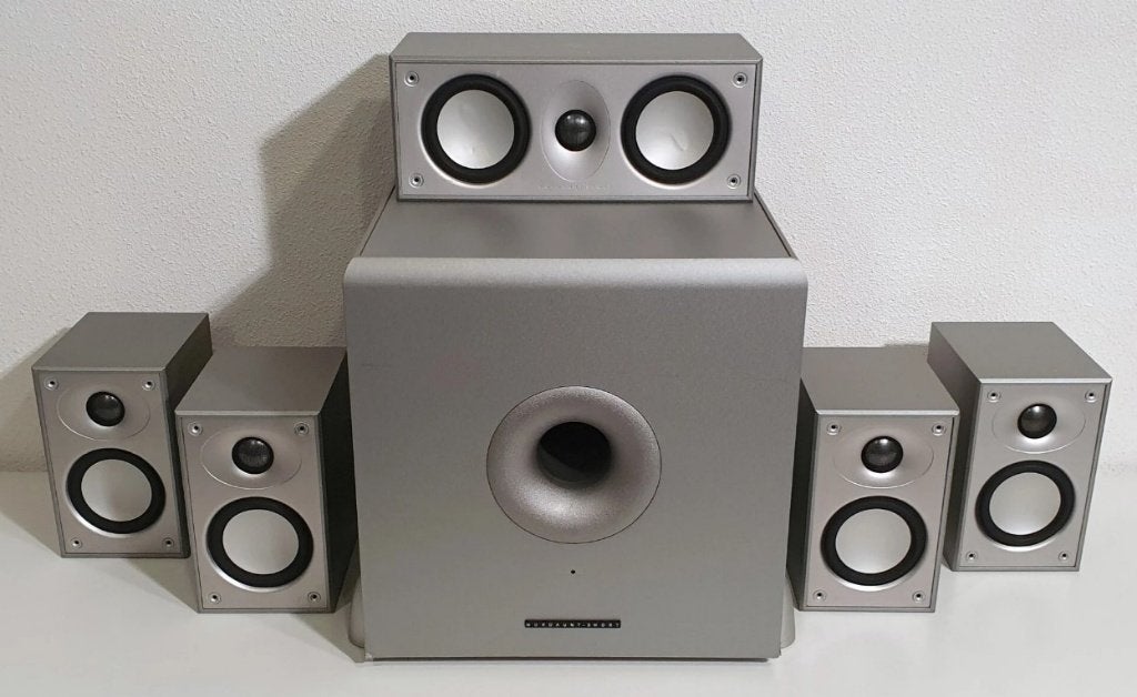 Surround set Mordaunt-Short met actieve subwoofer, Ophalen, 60 tot 120 watt, S, Mordaunt Short