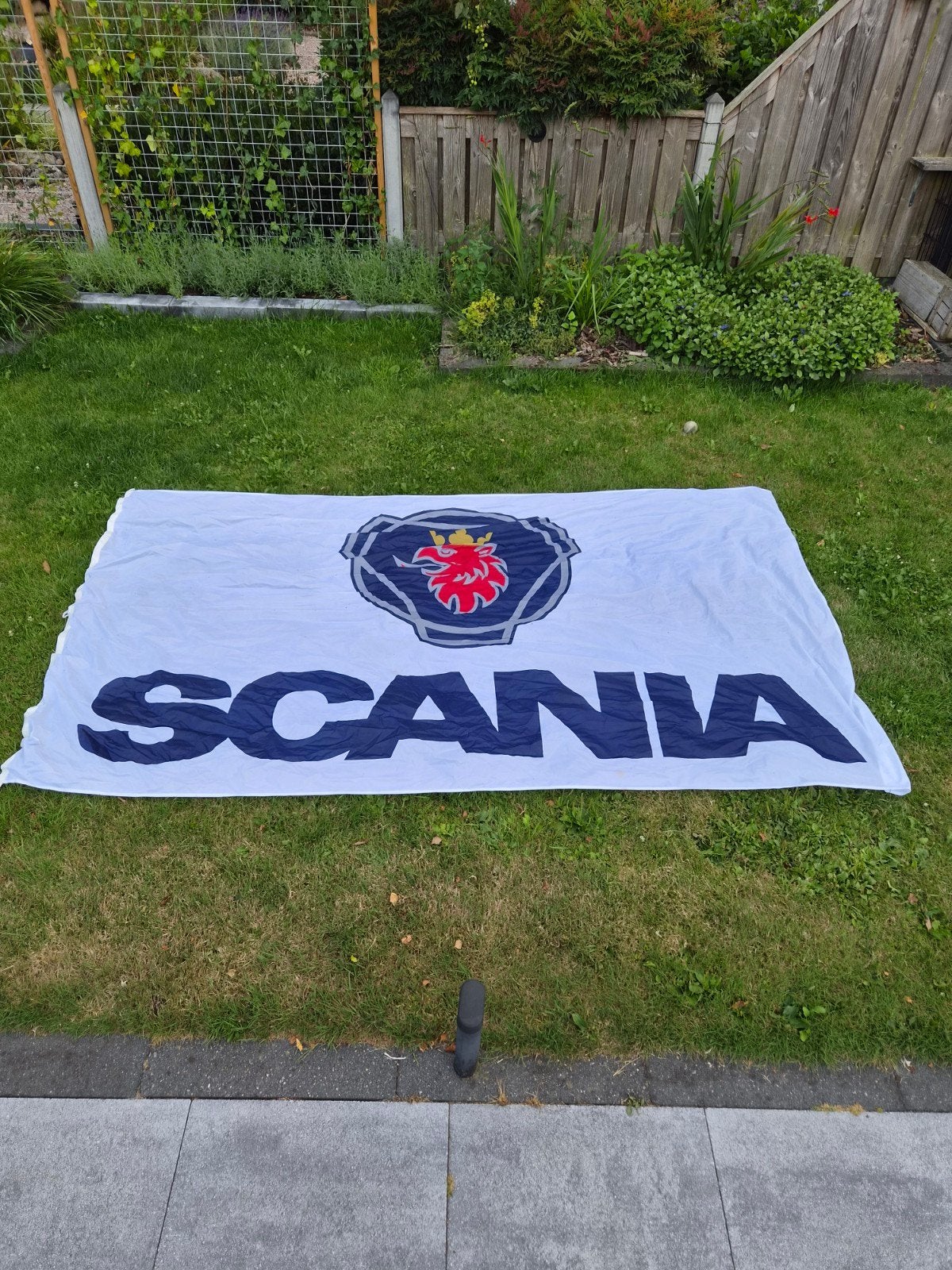 grote Scania vlag 180 x 280., Ophalen of Verzenden, Scania, Overige Auto-onderdelen