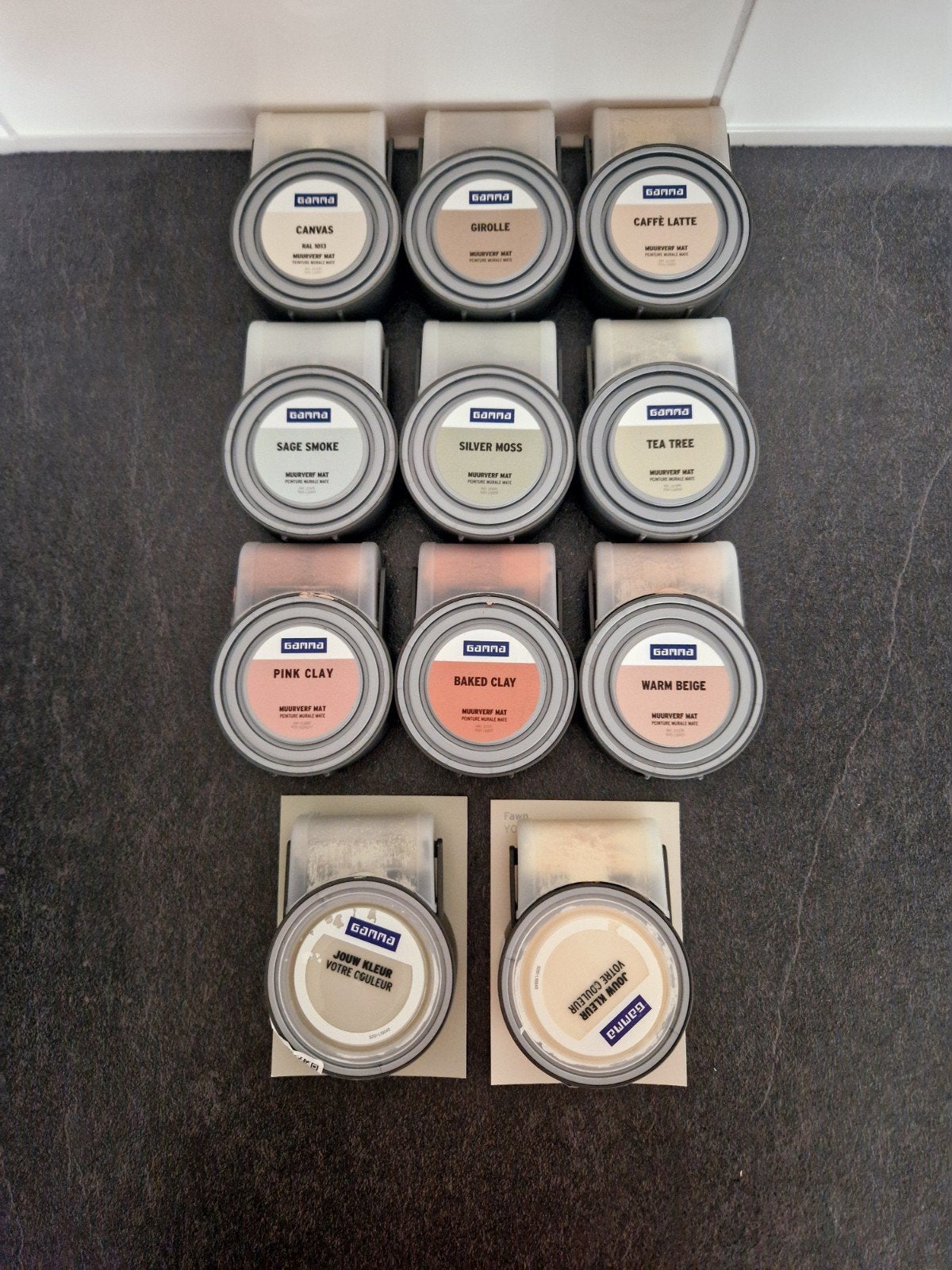 11 kleurtesters Gamma, Ophalen of Verzenden