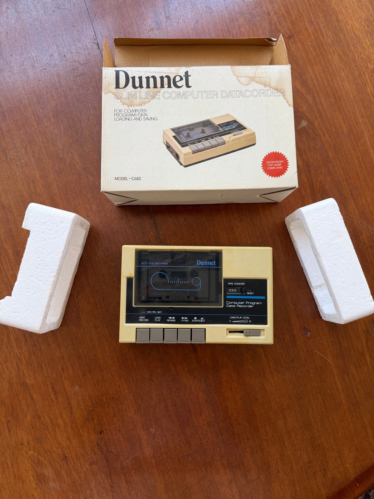 Dunnet Slim Line Computer Datacorder C682 - Vintage, Computers en Software, Vintage Computers, Ophalen of Verzenden
