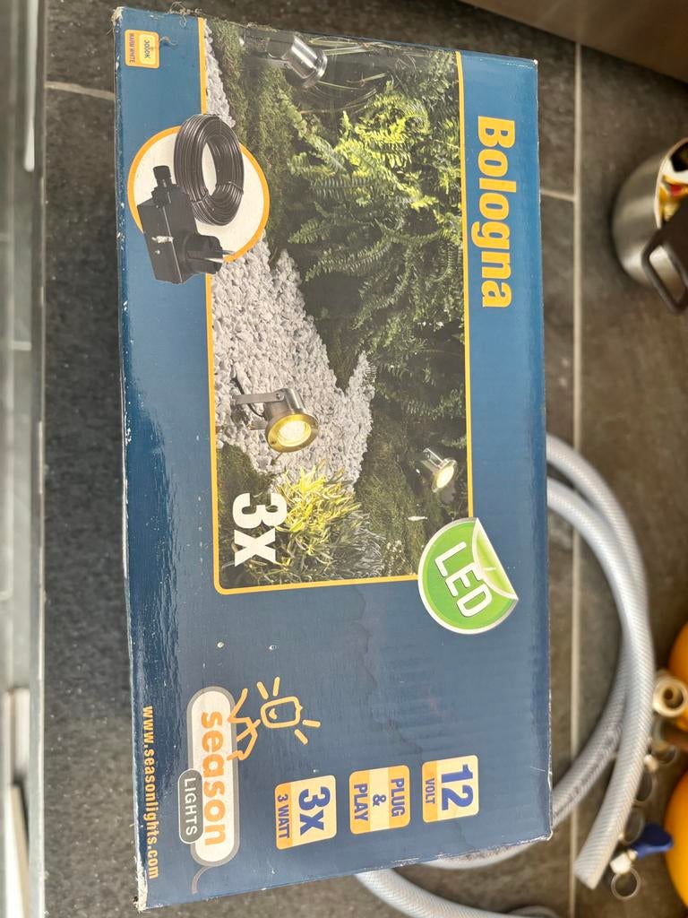 Season Lights Bologna LED Tuinspots - 3 stuks, Ophalen, Minder dan 50 watt, Aluminium, Vloerlamp