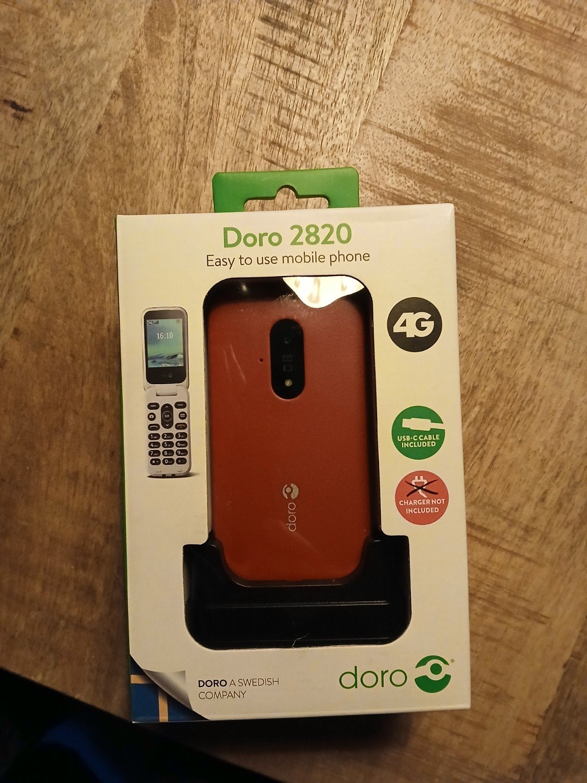 Doro 2820 telefoon, Ophalen, Nieuw, Zwart, 128 GB