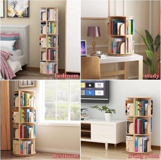 Draaibare Boekenkast – Draaibaar Rek – Staande Plank, Corvance B.V., Verzenden, Nieuw, Corvancebol@gmail.com