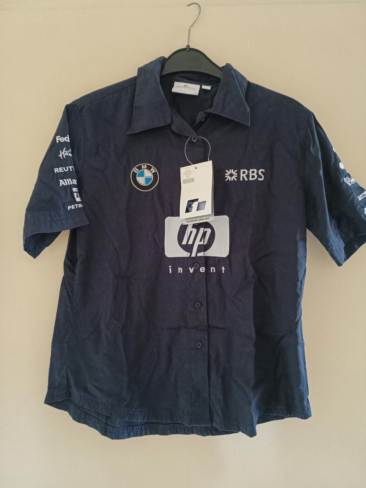 BMW WilliamsF1 Team Shirt - Maat M/L - Nieuw met kaartjes, BMW AG, BMW WilliamsF1 Team, Blauw, Maat 42/44 (L)
