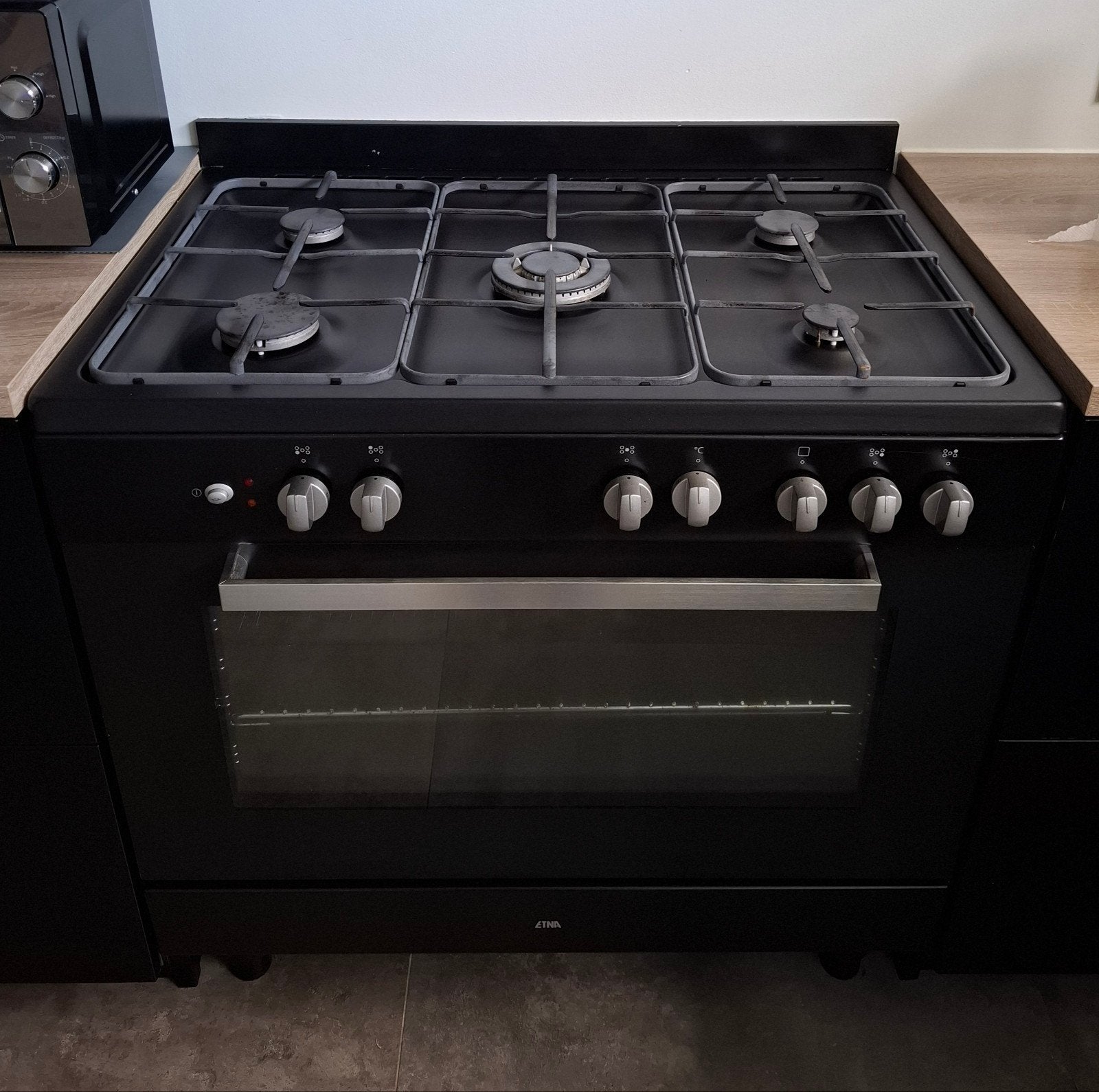etna gasfornuis met oven 90cm, Ophalen, Gebruikt, 60 cm of meer, Gas