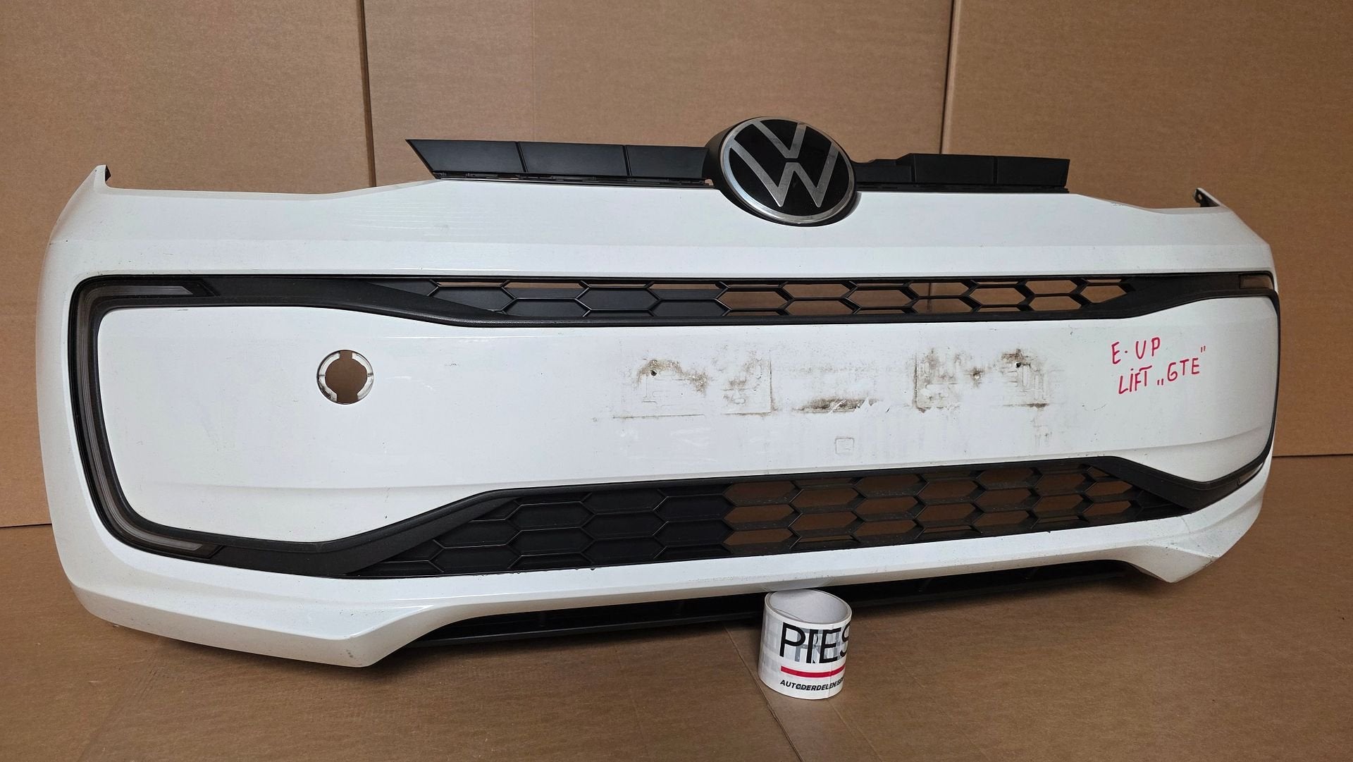 Voorbumper VW UP E-UP Facelift Origineel 1S0807221F BUMPER, Gebruikt, -, Voor, Ophalen of Verzenden