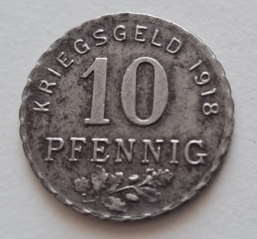 Noodmunt 1918 10 Pfennigs - Bochum, Ophalen of Verzenden, Overige landen
