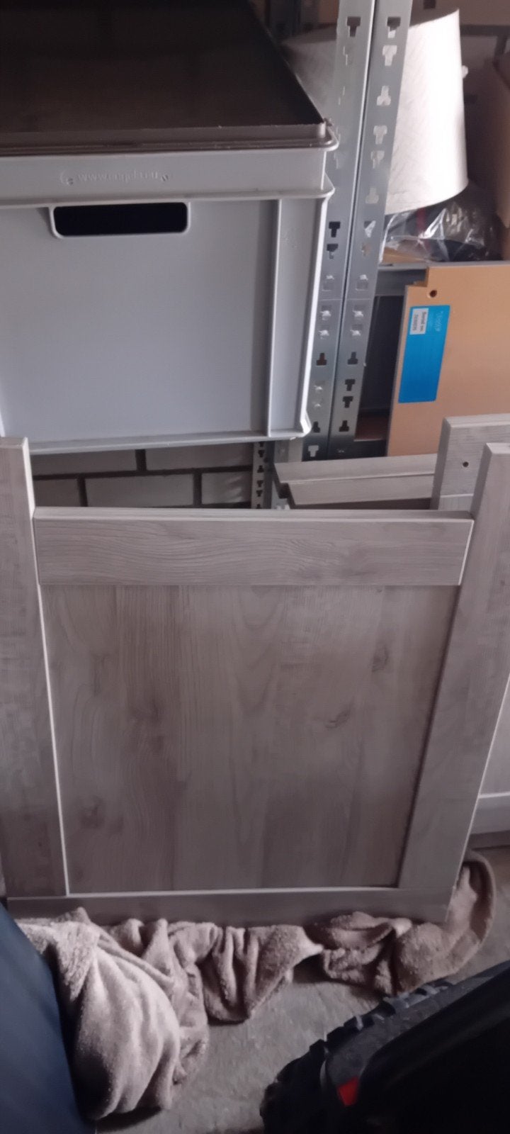Baby box Grijs hout, Ophalen of Verzenden, Gebruikt