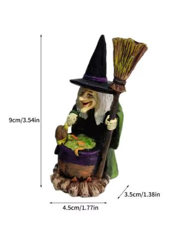 Tovenaar of Heks Beeldje - Halloween Decoratie