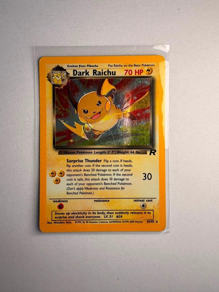 Dark Raichu (TR 83), Ophalen of Verzenden, Gebruikt, Losse kaart