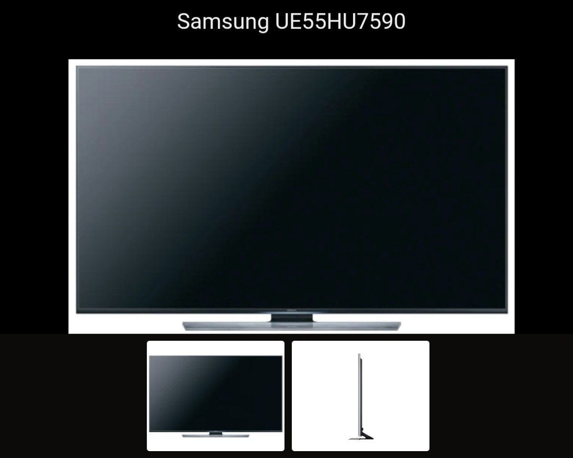 SAMSUNG * SMART * 55" UE55HU7590L * MET DEFECT, Ophalen, 60 Hz of minder