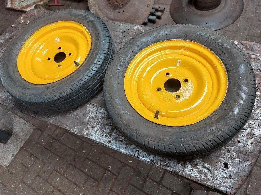 Band op velg van een veenhuis trommelschudder, Veenhuis, Ophalen of Verzenden, Zo goed als nieuw, Info@harmsen-lemelerveld.nl