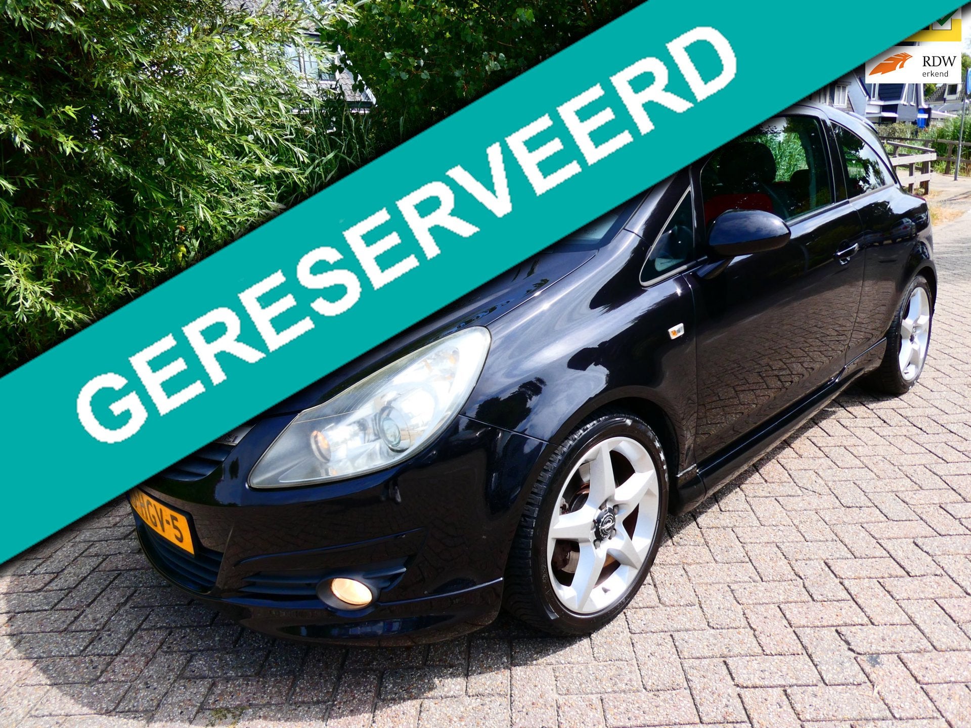 Opel Corsa 1.6-16V GSI 150pk Clima 120.000km. NAP 6-bak Geen, Auto's, Opel, Stof, Gebruikt, 4 cilinders, Zwart