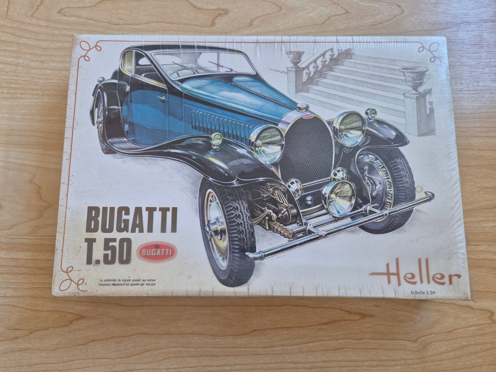 Heller Bugatti T.50 Modelbouwkit Schaal 1:24 Nieuw, Auto, 1:32 tot 1:50, Nieuw, Ophalen of Verzenden
