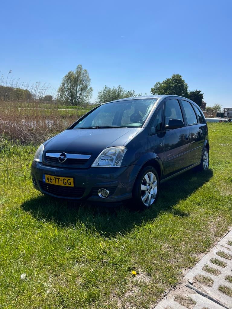 Opel Meriva 1.6 16V 77KW 2007 Grijs, Auto's, Voorwielaandrijving, 15 km/l, Zwart, 4 cilinders