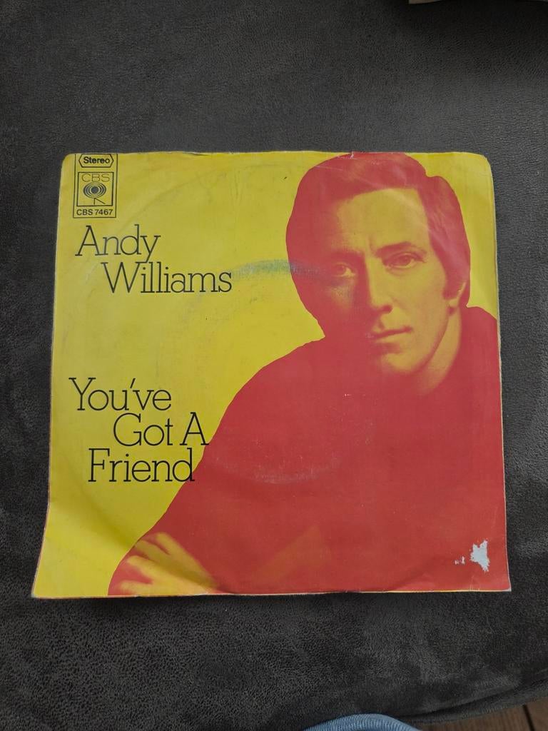 Andy Williams you've got a friend 7 inch singel, Ophalen of Verzenden, Zo goed als nieuw, Pop