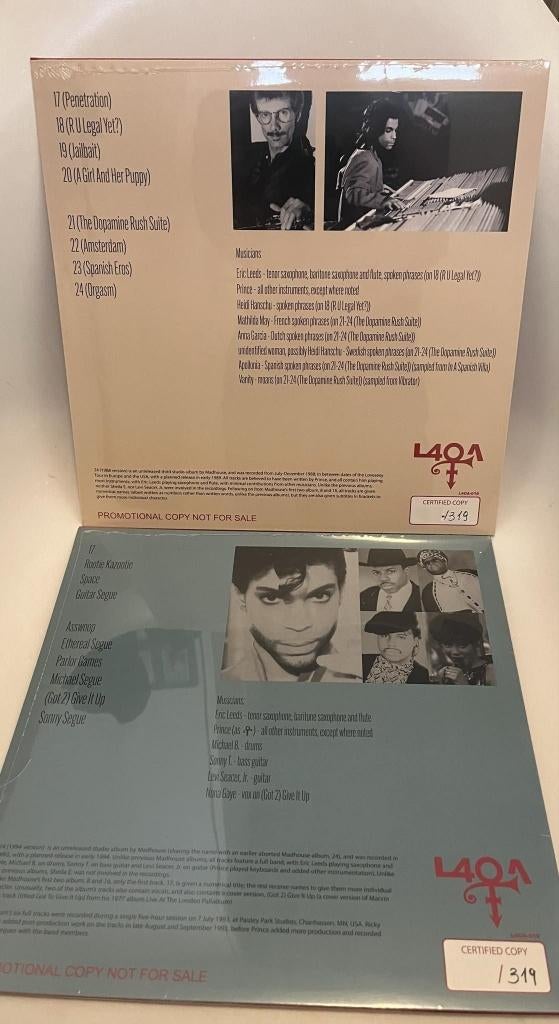 PRINCE - MADHOUSE 24 Limited BLACK VINYL SET (1988 & 1994), Cd's en Dvd's, Verzenden, 1980 - 1989, Nieuw in verpakking, 12 inch