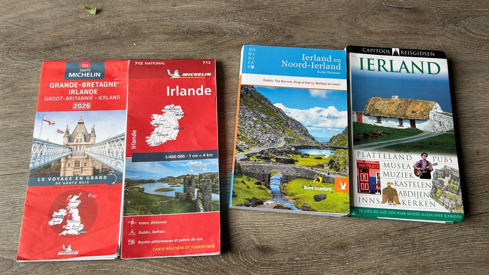 Reisgidsen en kaarten Ierland (Michelin, Capitool, Dominicus, Boeken, Gelezen, Michelin, Europa, Ophalen of Verzenden