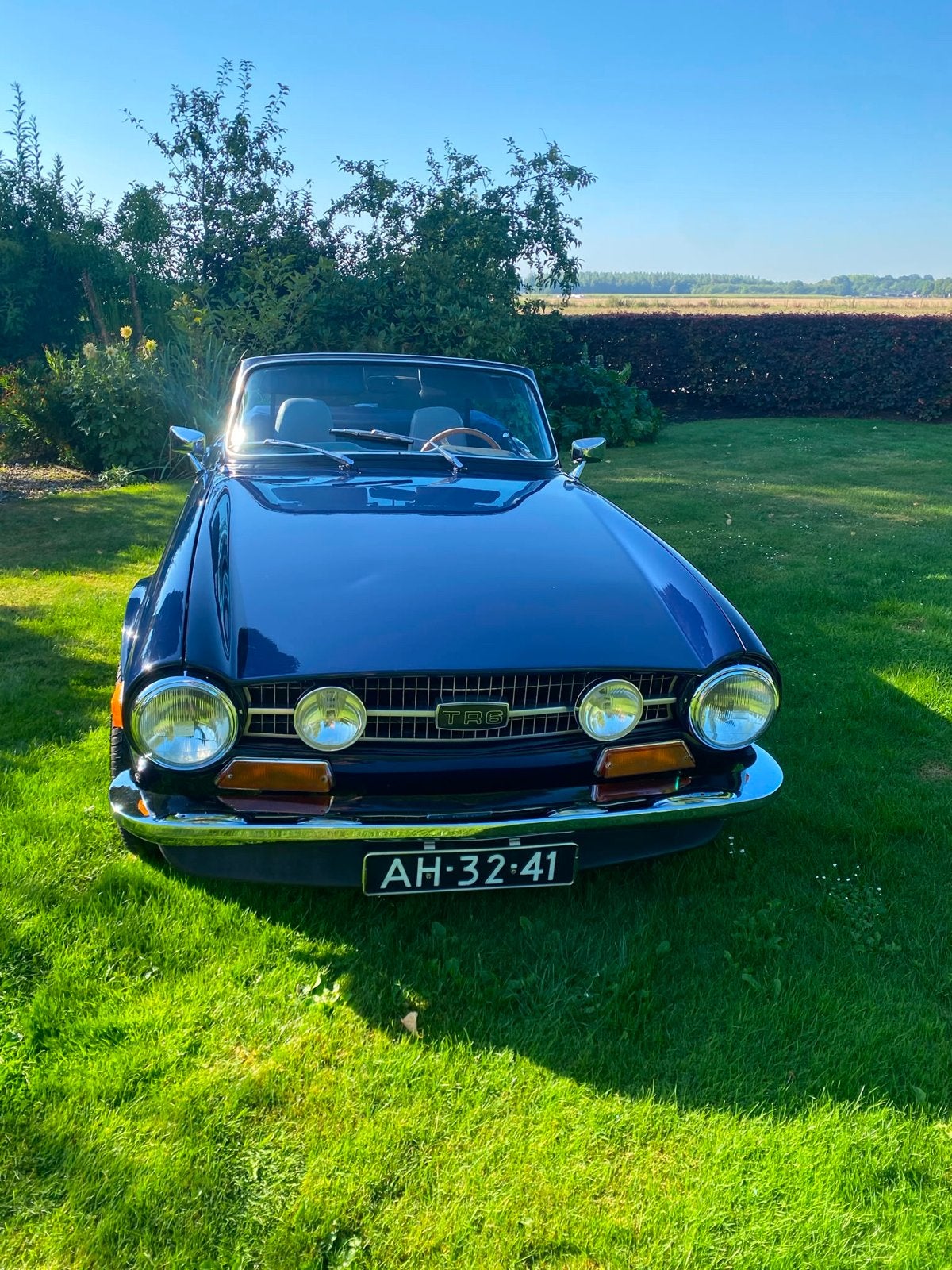 Triumph TR6 2.5 1971 Blauw, Auto's, Triumph, TR6, Cabriolet, Blauw, 2498 cc