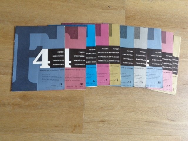 F4 (Brom)fietsbladen uit 1965 - 10 mooie nummers, Ophalen of Verzenden, Zo goed als nieuw