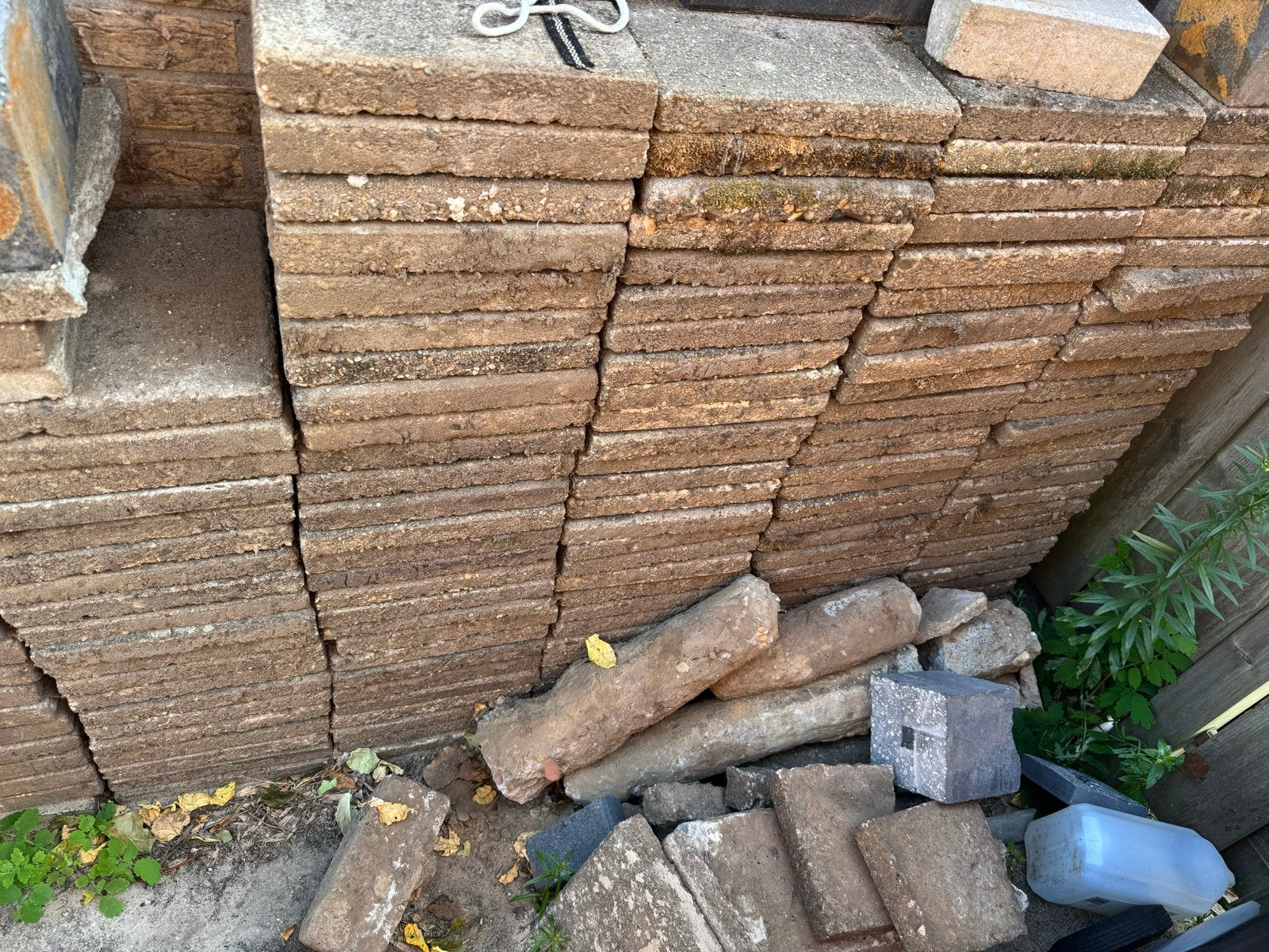 Stoeptegels 30x30 en halve tegels, Gebruikt, Ophalen of Verzenden, 20 tot 40 cm, 10 m² of meer