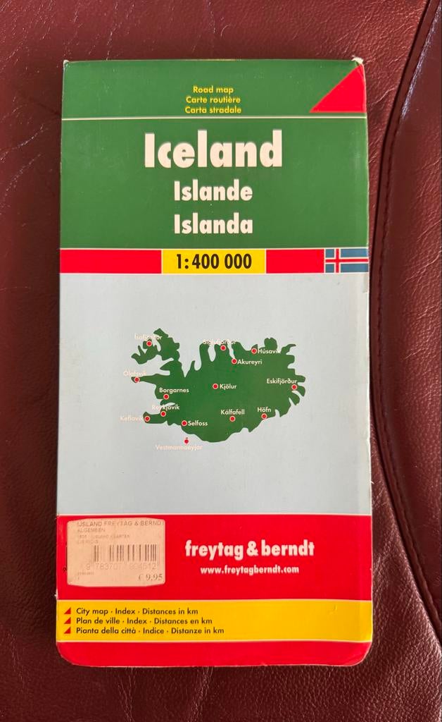 Freytag & Berndt kaart IJsland 1:400 000, Gelezen, 2000 tot heden, Landkaart, Europa Overig
