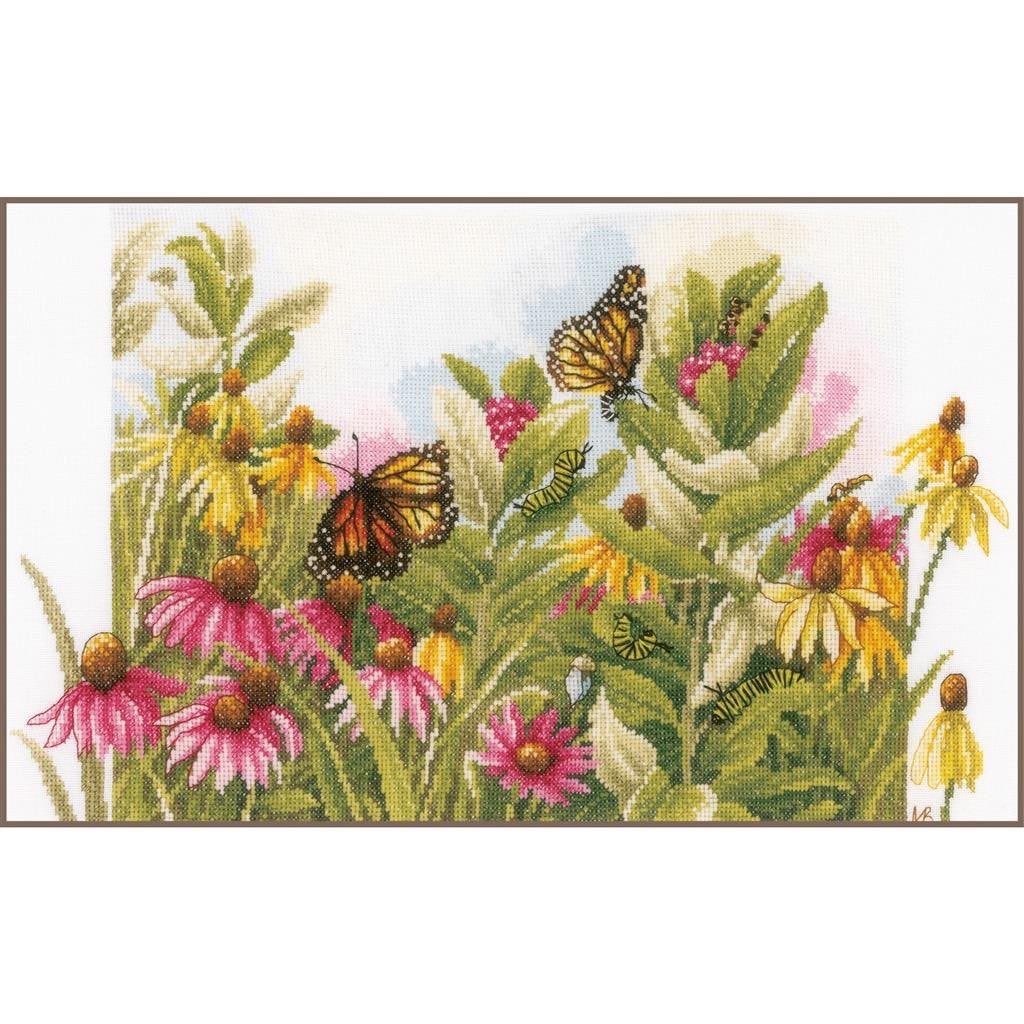 borduurpakket marjolein bastin, zonnehoedjes en vlinders, Hobby en Vrije tijd, Borduren en Borduurmachines, Verzenden, Nieuw, Handborduren