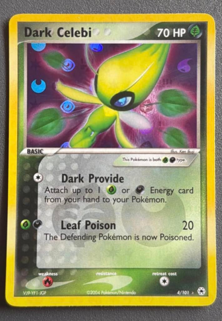 Pokémon Dark Celebi - Hidden Legends Reverse holo NM, Ophalen of Verzenden, Nieuw, Losse kaart