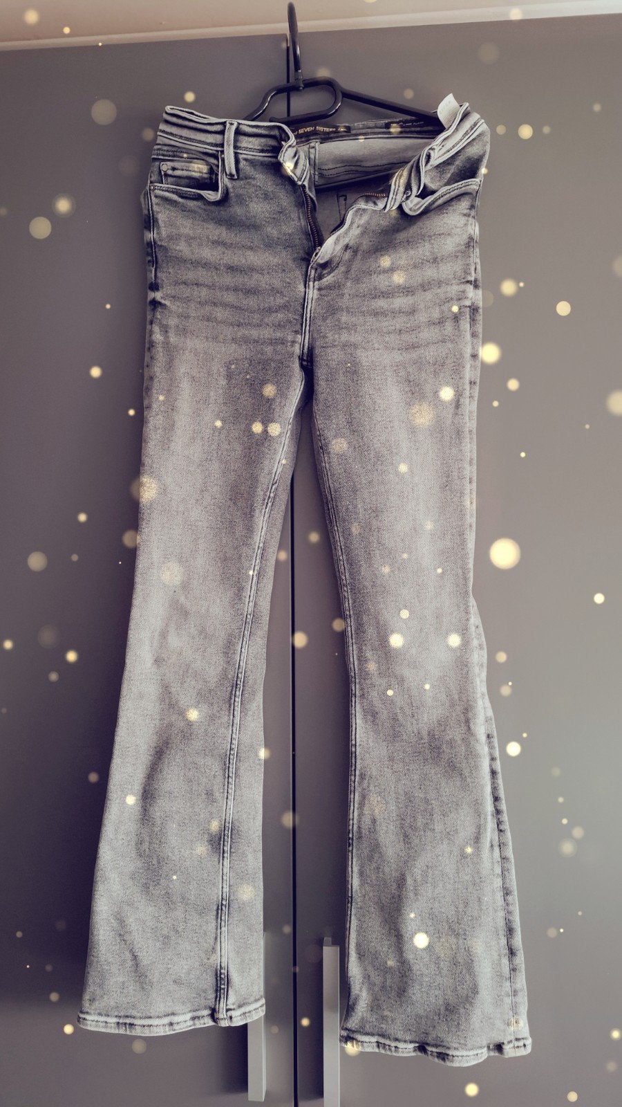 Grijze flared jeans van Seven Sisters, maat W29/L32, Kleding | Dames, Seven Sisters, Ophalen of Verzenden, Zo goed als nieuw, W28 - W29 (confectie 36)
