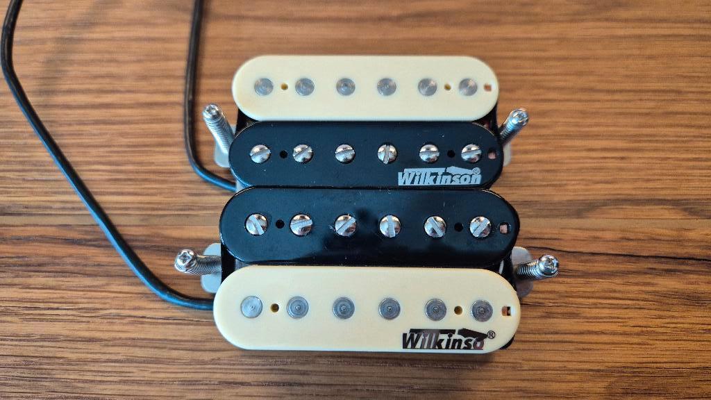 Wilkinson set zebra humbuckers, Muziek en Instrumenten, Instrumenten | Onderdelen, Ophalen of Verzenden, Zo goed als nieuw, Elektrische gitaar