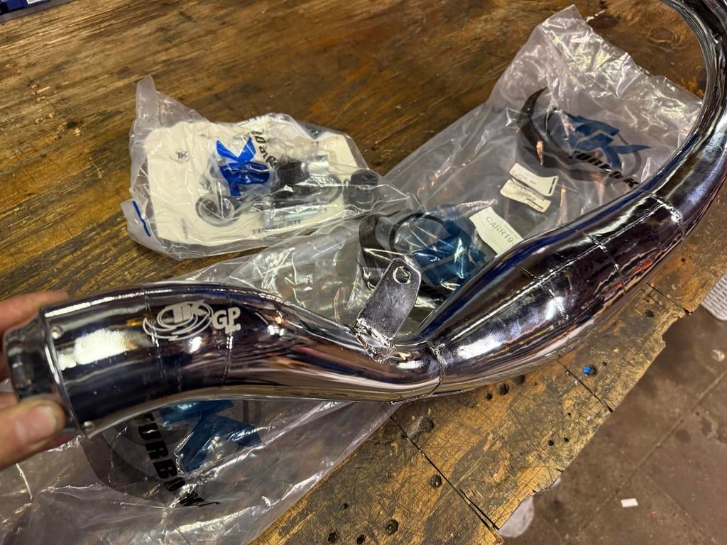 Derbi Turbokit Cromado GP 80cc Uitlaat, Derbi, Derbi, Nieuw, Uitlaat