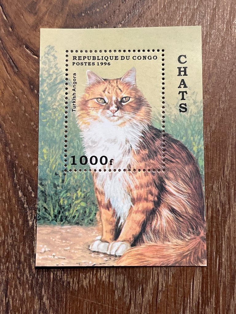 Congo blokje met kat postfris, Ophalen of Verzenden, Buitenland