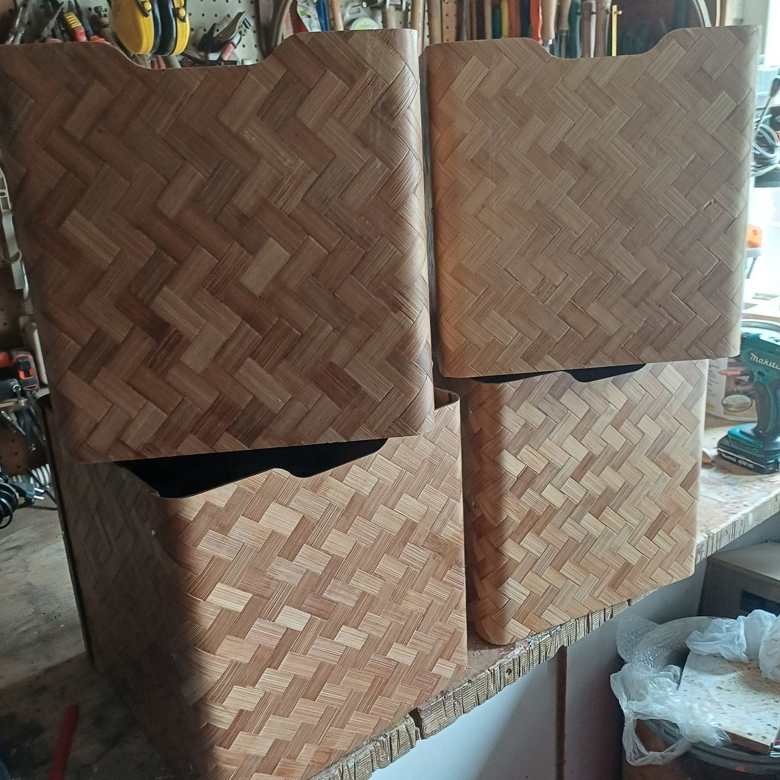 Originele Bullig bamboe bakken  Kallax/Expedit vakkenkast, Ophalen, Overige materialen, Minder dan 50 cm, Minder dan 50 cm