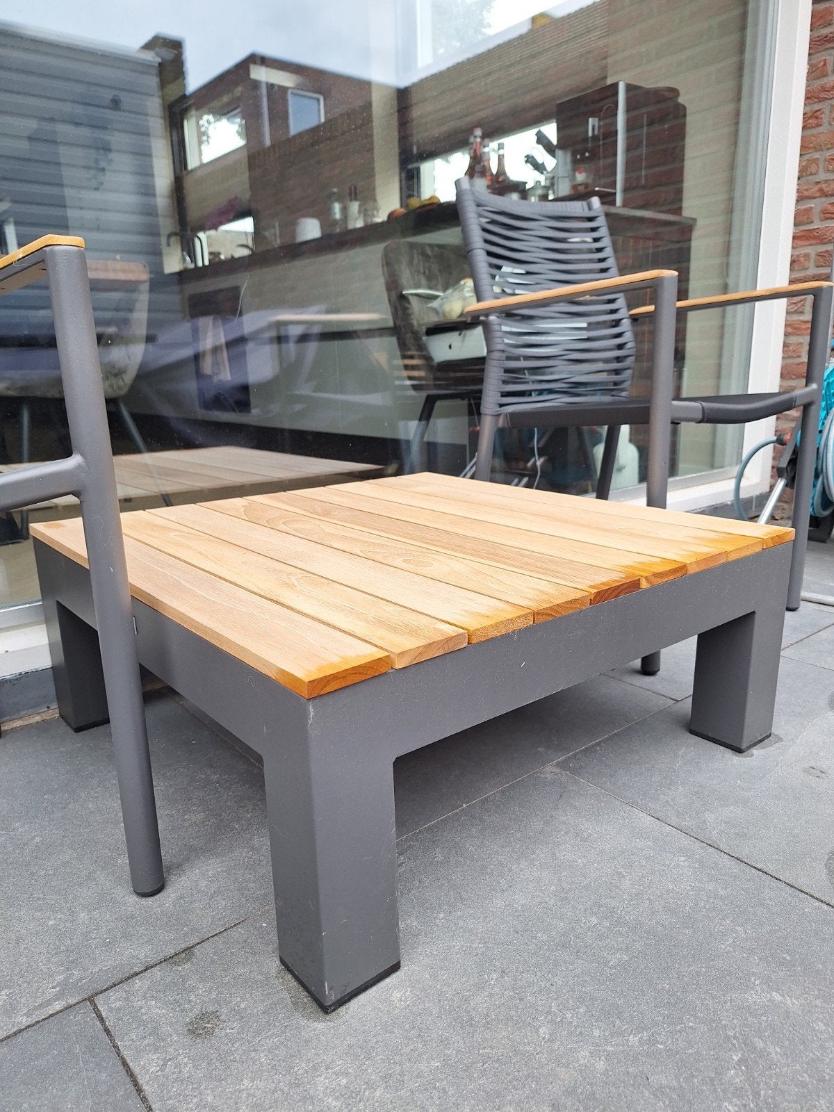 LS Lifestyle Bijzettafel voor Tuin - Nieuw (76x76x31 cm), Ophalen, Nieuw, Vierkant, Hout
