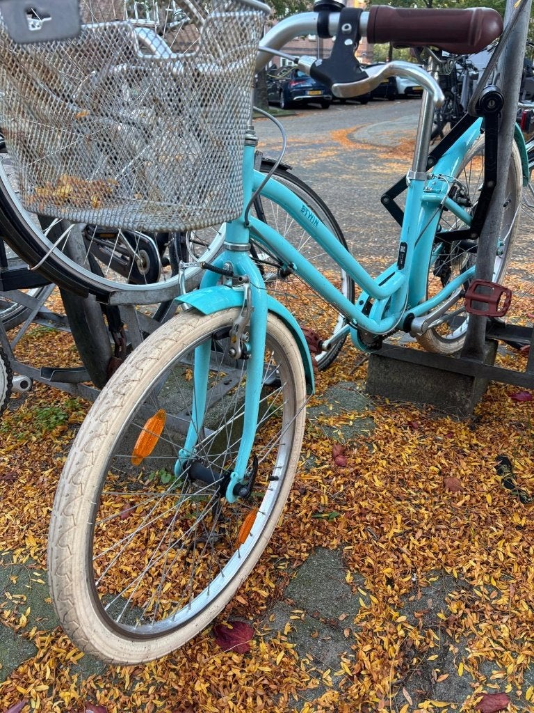 Decathlon Elops 500 kinderfiets 24" | 9-12 jaar | Lichtblauw, Fietsen en Brommers, Ophalen, 20 inch of meer, Gebruikt, Velgrem