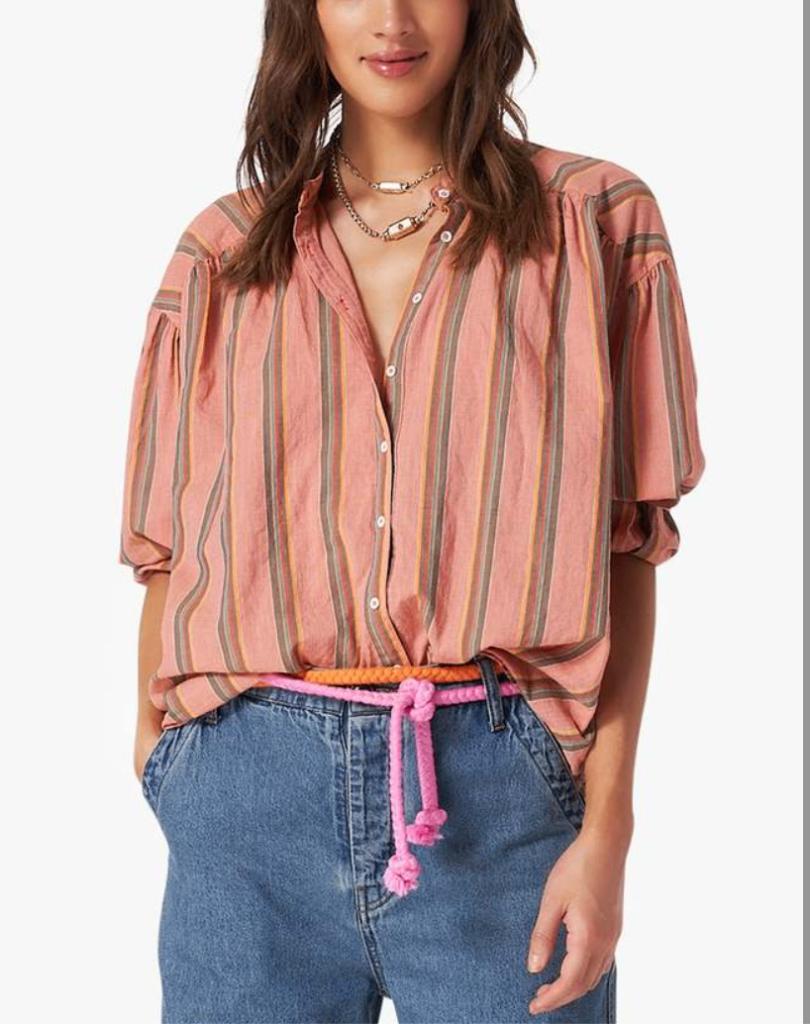 NIEUW Xirena mooie wijde blouse in terracotta S (M) katoen, Overige kleuren, Nieuw, Maat 36 (S), Xirena