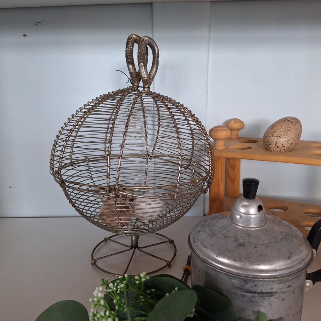 Bijzondere Franse vintage eiermand - 32 cm hoog, Ophalen of Verzenden
