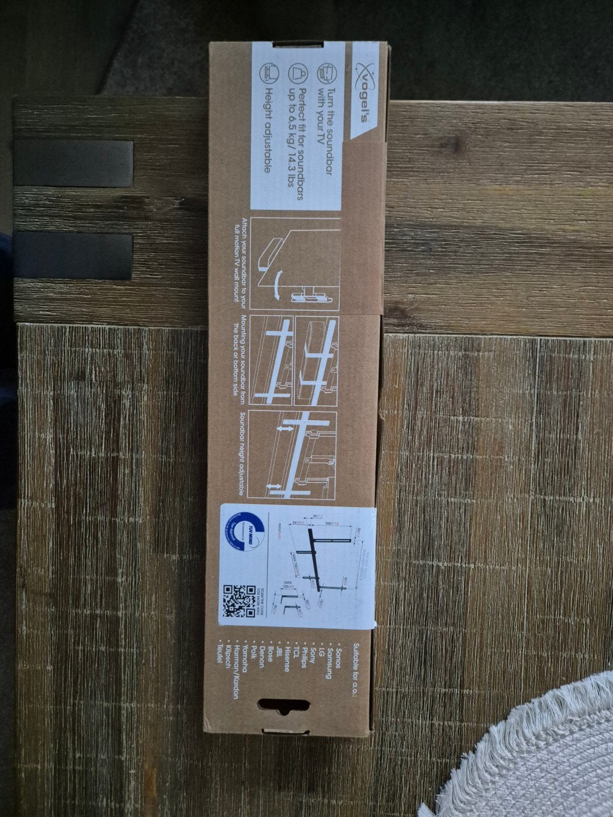Vogel's Universele Soundbar Beugel SOUND 3550 Zwart, Ophalen, Nieuw