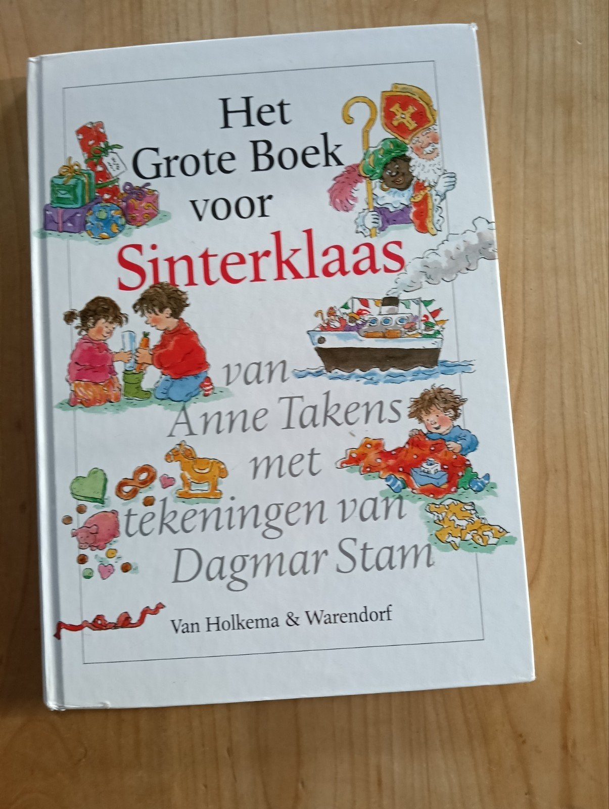 A. Takens - Het grote boek voor Sinterklaas en Kerstmis, Ophalen of Verzenden, Zo goed als nieuw, A. Takens, Sprookjes