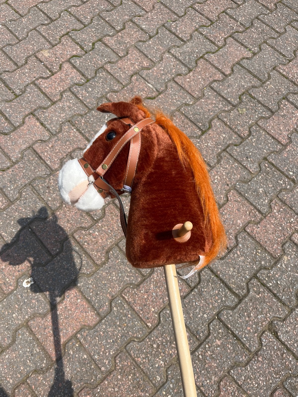 Stokpaard met geluid - 95 cm, lichte stokschade, Ophalen, Gebruikt, Jongen of Meisje