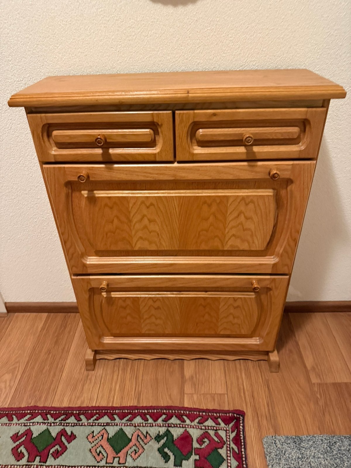 Eiken schoenen dressoir kast, Ophalen, Gebruikt, 25 tot 50 cm