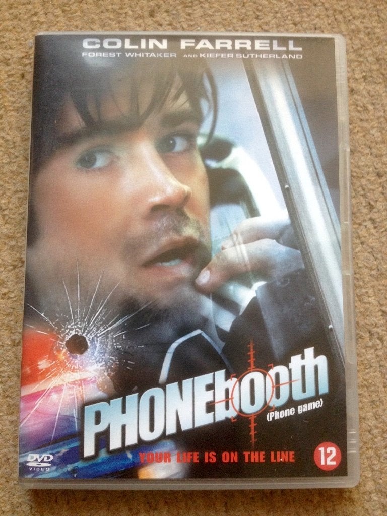 DVD Phonebooth - Colin Farrell, Kiefer Sutherland thriller, Ophalen, Psychologische thriller, Engels, Nederlands
