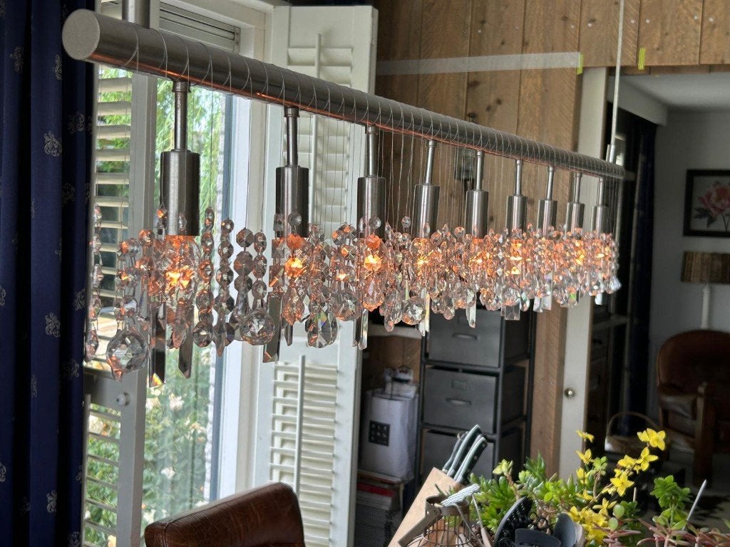 Moderne kroonluchter, Ophalen, Gebruikt, Glas, Modern