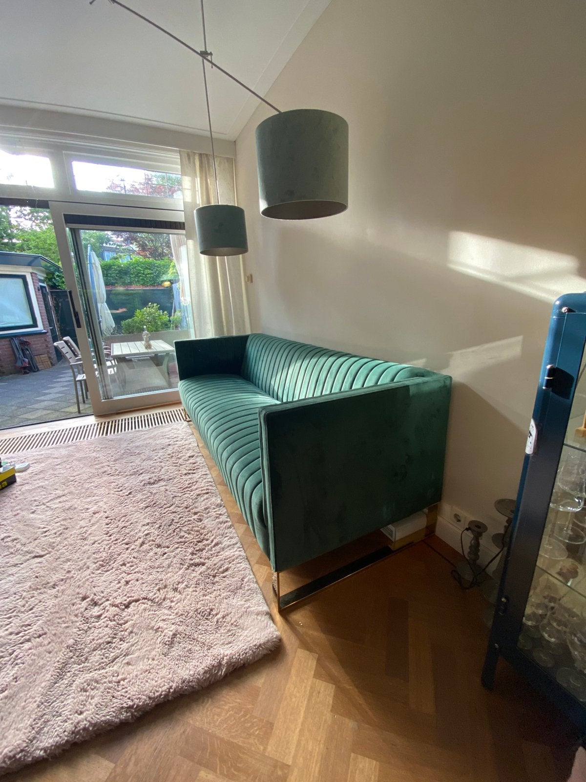 Mooie bank Loods 5, Ophalen, Gebruikt, 75 tot 100 cm, Rechte bank