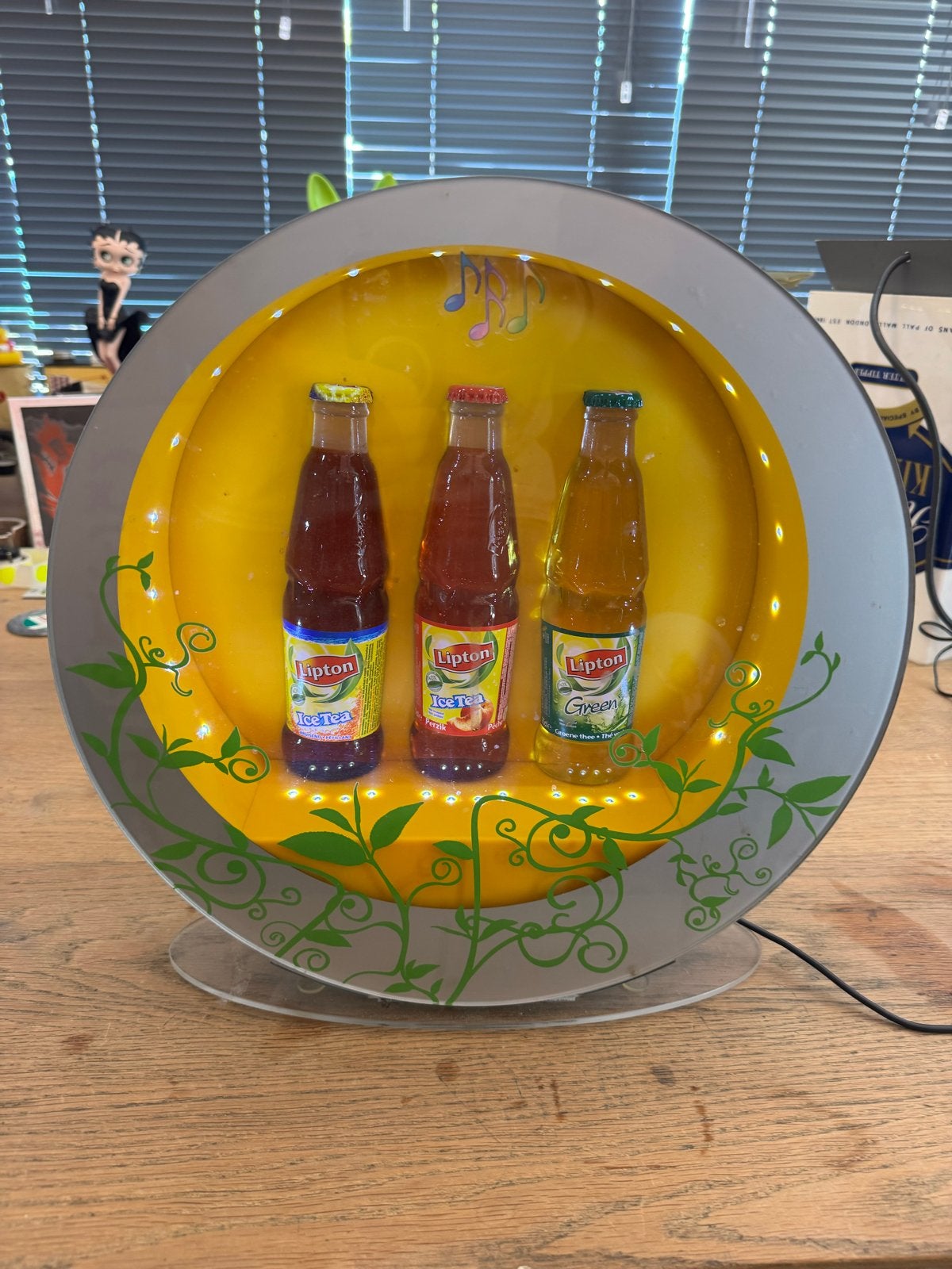 Lipton Ice Tea Reclame Display Lichtbak, Verzamelen, Merken en Reclamevoorwerpen, Ophalen, Gebruikt, ., Lichtbak of (neon) lamp